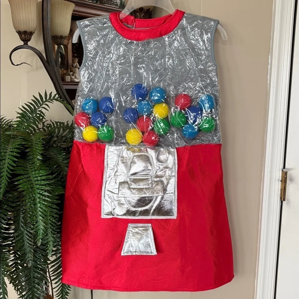 Brand New Dress Up America Kids Halloween Gumball Machine Costume Dress Colorful